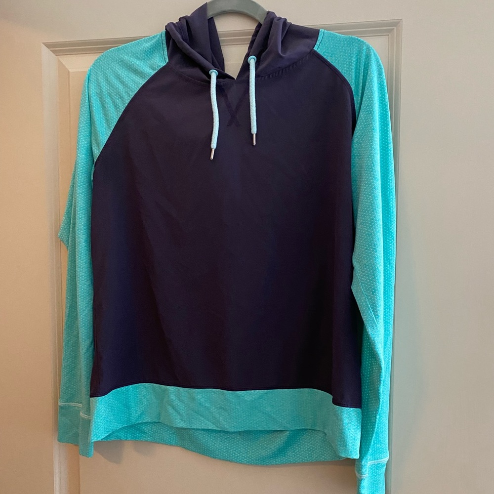 Heidi Klum for New Balance purple/teal hoodie, size M